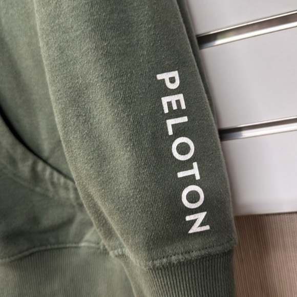 PELOTON APPAREL Official Women's Green Full-Zip Logo Hoodie Jacket Size Large‎ - Picture 3 of 4